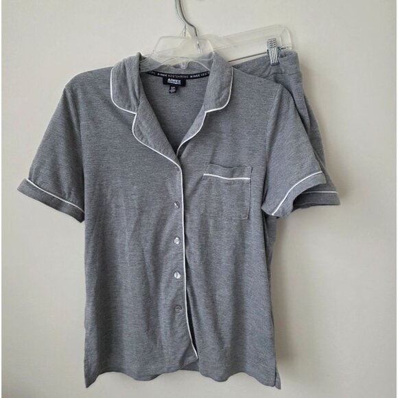 AIMEE KESTENBERG | PJ Set Shorts Gray Sz SMALL - Picture 1 of 8
